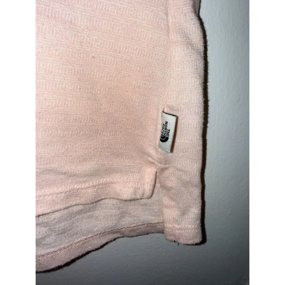 The North Face Emerine High-Low Stripe Tee Pink Salt S - Picture 6 of 8